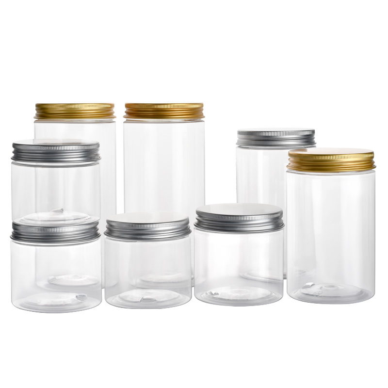 round plastic pet jar